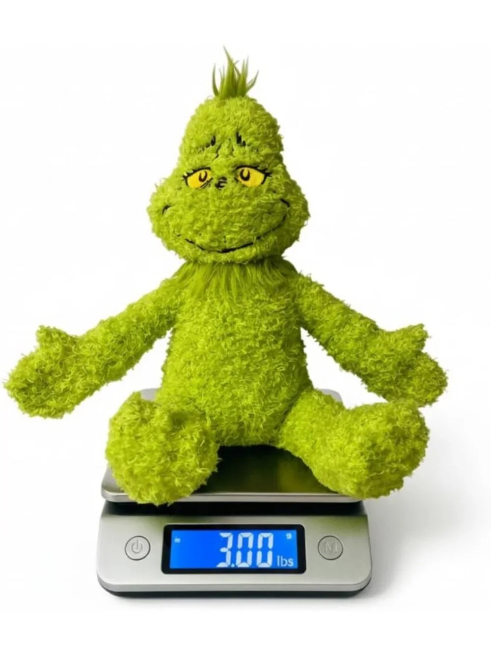 Super Soft Plush Grinch Weighted Cuddle Pillow Buddy - 3lb Comfort Pillow